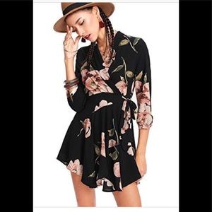 🌹🌺 Floral Print 🌹🌷 Wrap Dress